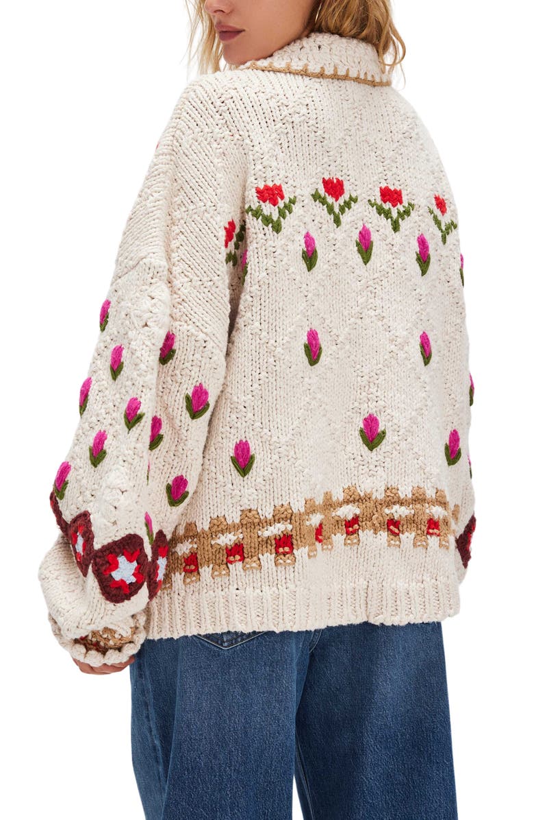 Free People Rosebud Oversize Cardigan, Alternate, color,