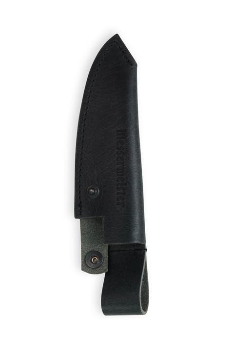Overland Chef 4.5 inch Utility Leather Sheath Black