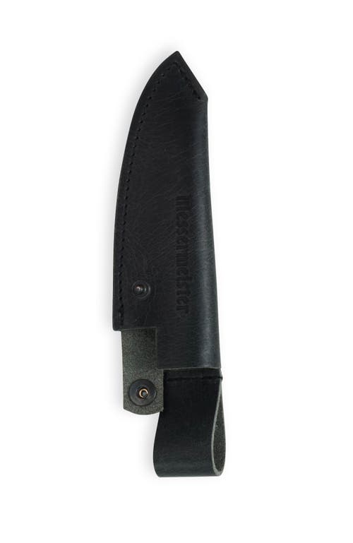 Messermeister Overland Chef 4.5 Inch Utility Leather Sheath Black