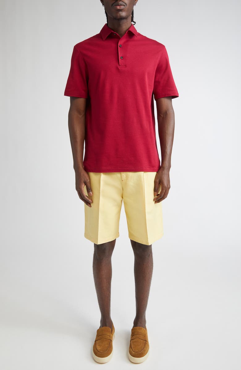 ISAIA Cotton Piqué Polo, Alternate, color,