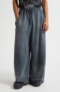 LU'U DAN Raw Cut Fleece Sweatpants