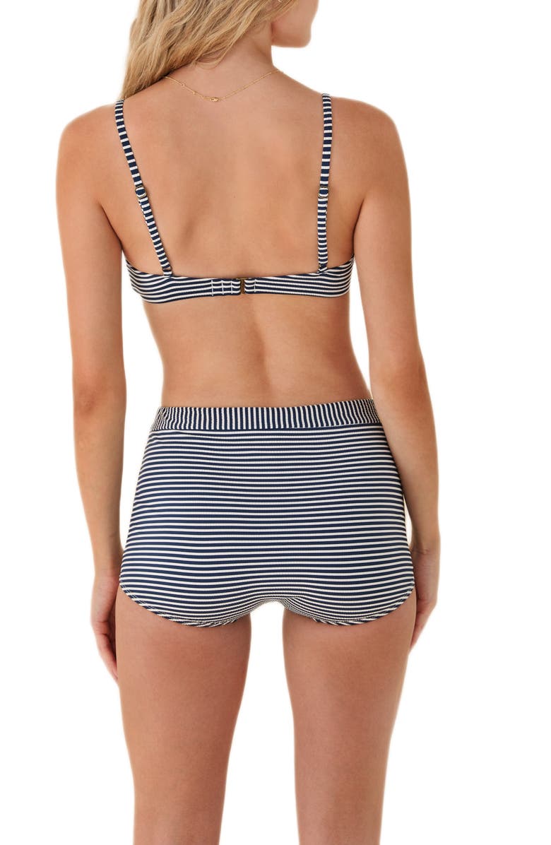 Andie The Santorini Knotted Bikini Top, Alternate, color, Cadet