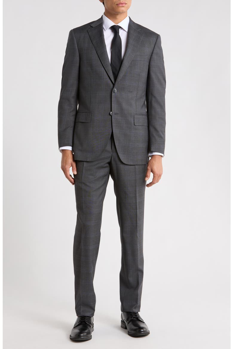Flynn Classic Wool Suit, Main, color, GREY
