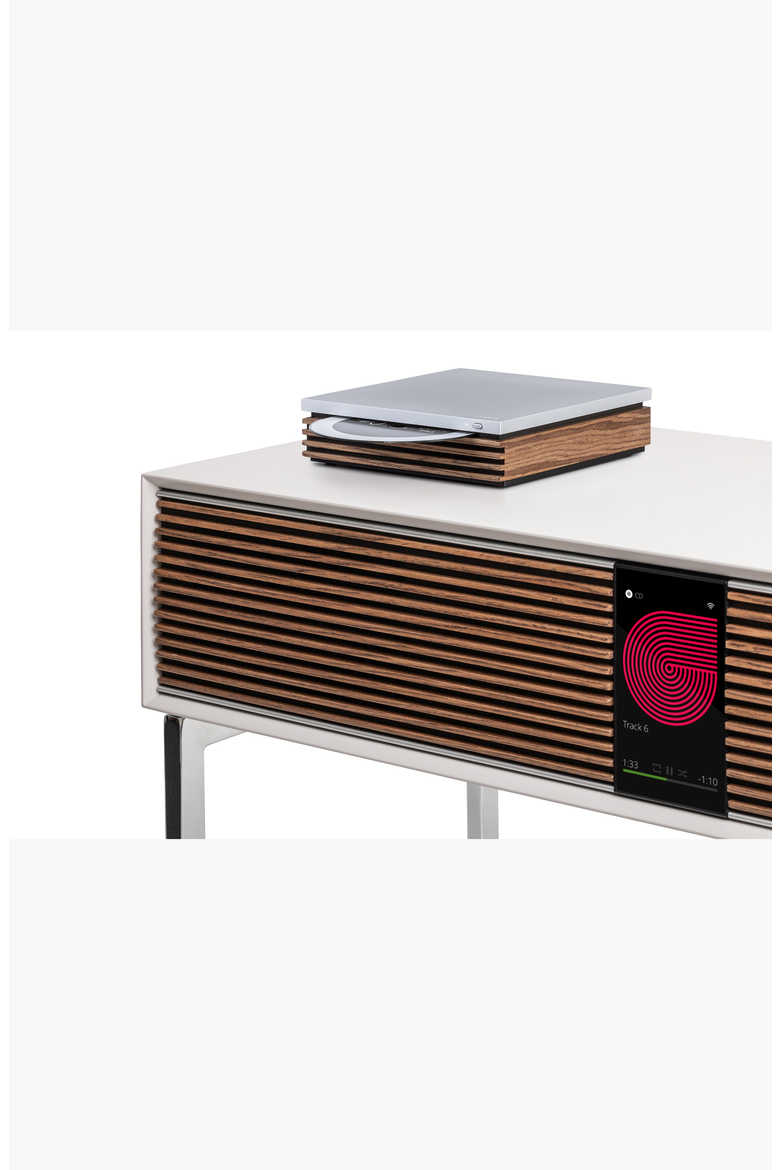 R-CD100 CD Player, Alternate, color, Silver / Brown
