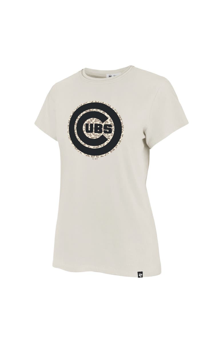 '47 Women's '47 Oatmeal Chicago Cubs Imprint Frankie T-Shirt, Alternate, color,