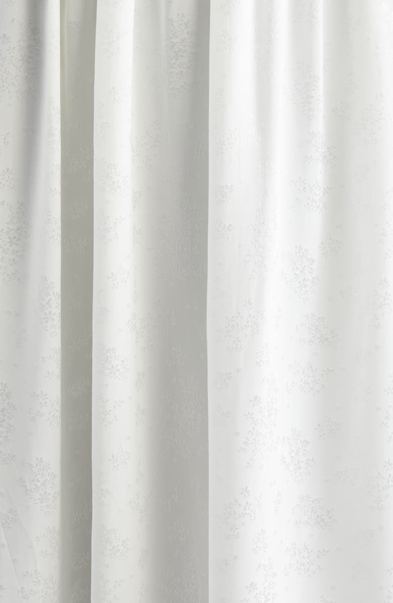 Bode Trousseau Long Sleeve Lace Silk Maxi Dress, Alternate, color, Cream