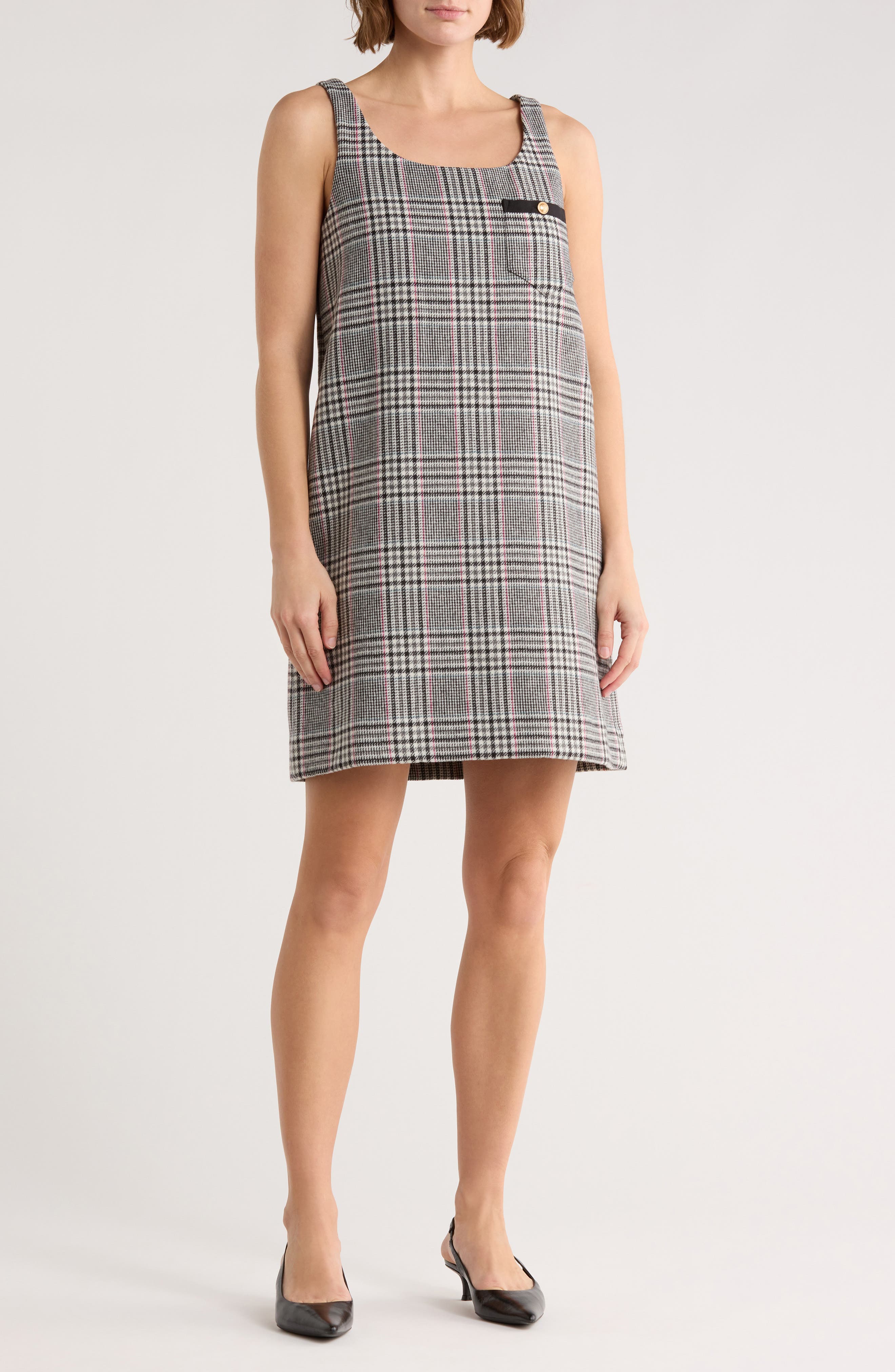 vineyard vines Glen Plaid Sleeveless Wool Blend Jumper