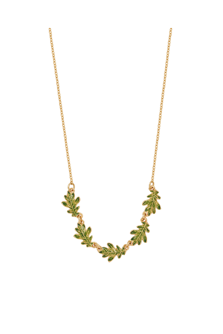 Oak Leaf Gold Choker, Main, color, Gold