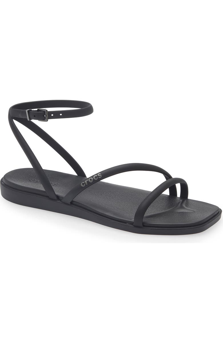 CROCS Miami Ankle Strap Sandal, Main, color, Black