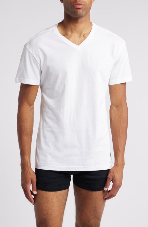 3-Pack Cotton V-Neck Undershirts