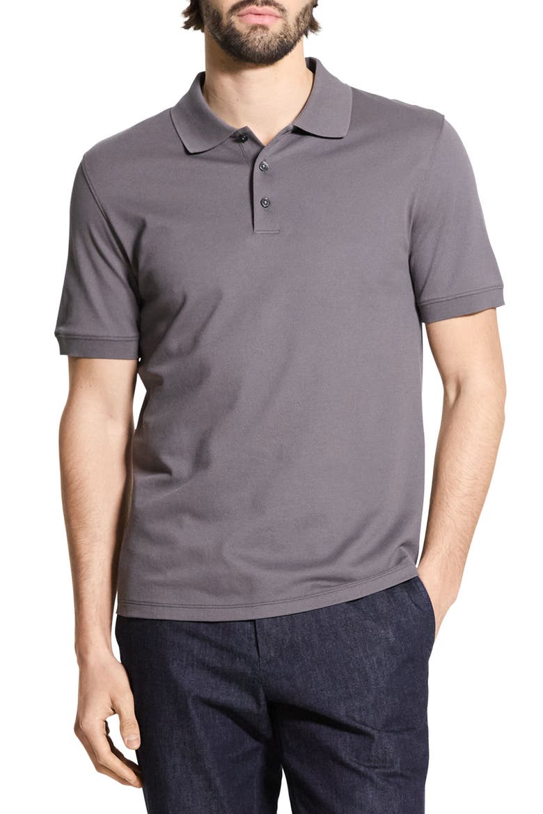 Precise Piqué Polo, Main, color, CARBON