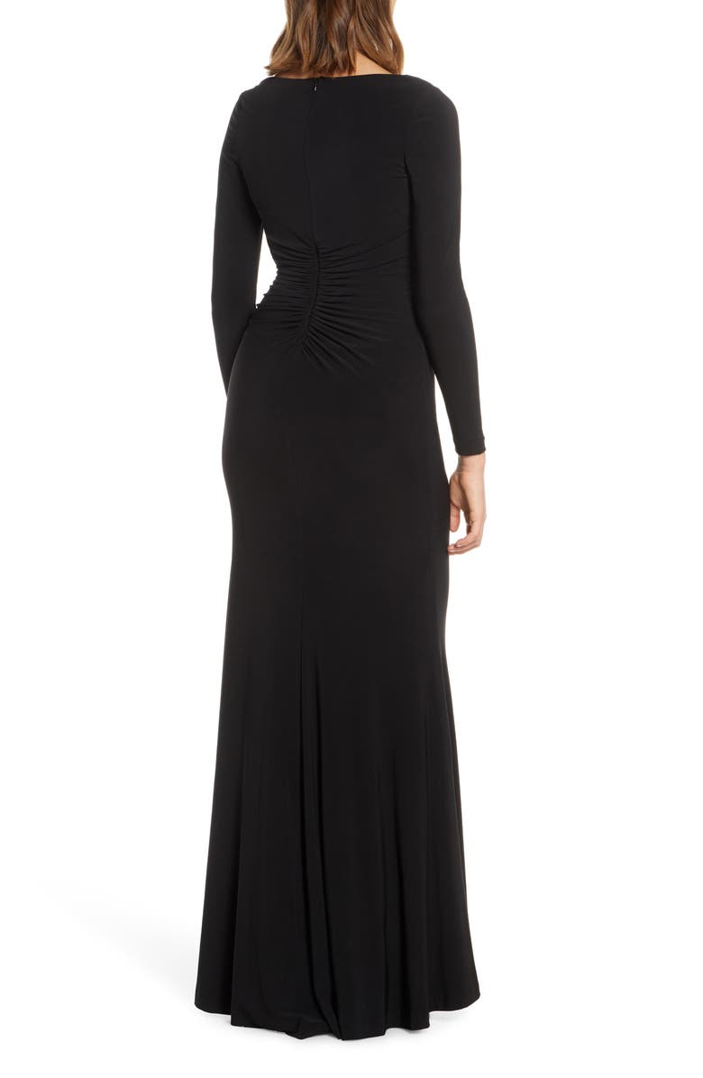 Vince Camuto Long Sleeve Ruched Gown, Alternate, color,