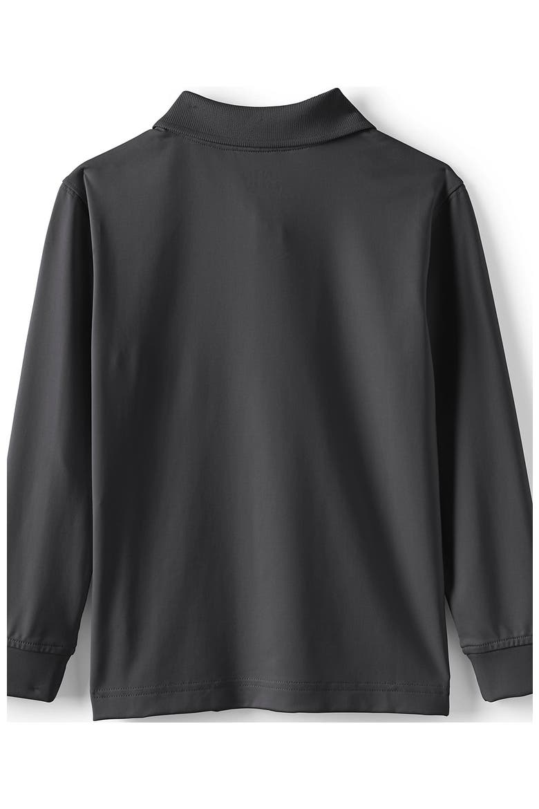 School Uniform  Long Sleeve Rapid Dry Polo Shirt, Alternate, color, Soapstone