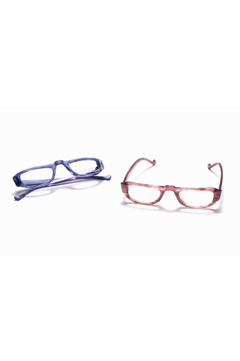Barbara Half Frame Computer Blue Light Readers, Alternate, color, Sapphire Pearl