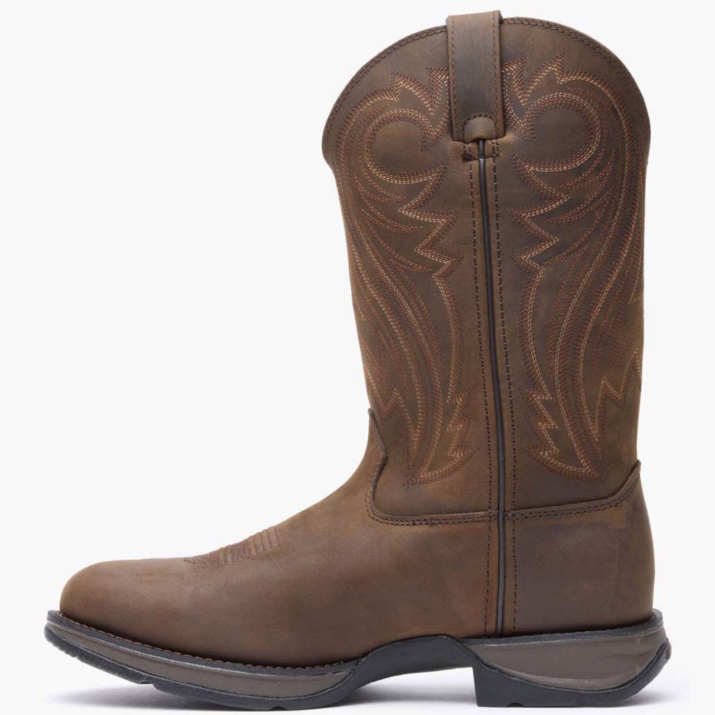 DURANGO Chocolate Pullon Western Boot, Alternate, color, Chocolate Wyoming
