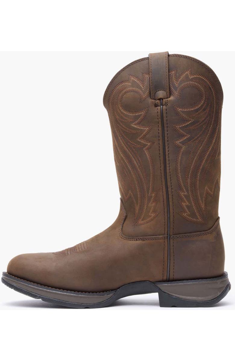 DURANGO chocolate pullon western boot, Alternate, color, Chocolate Wyoming