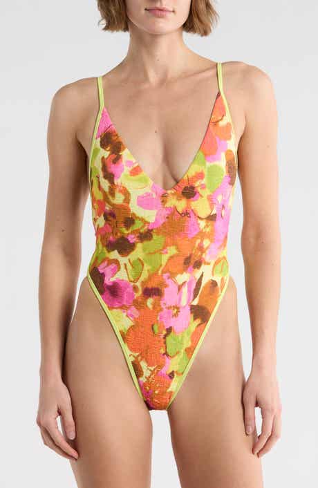 Free People Printed Amber One-Piece Swimsuit