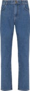 Balmain Blue denim straight-cut jeans