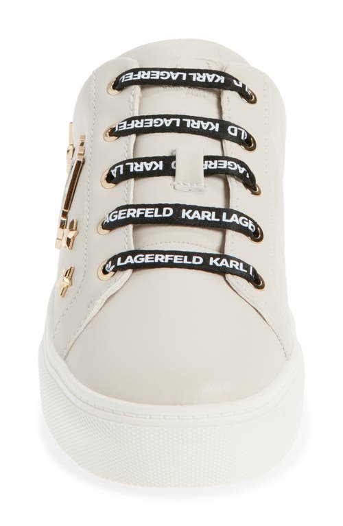 Karl Lagerfeld Paris Cammy Sneaker Mule In White