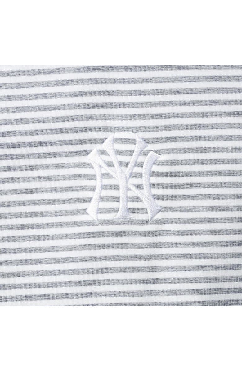 vineyard vines Men's Vineyard Vines Gray New York Yankees Heathered Winstead Sankaty Polo, Alternate, color, 