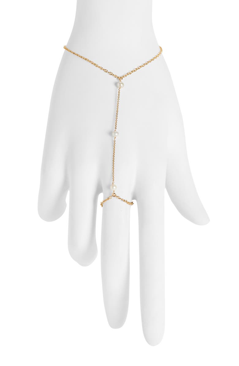 Set & Stones Bobbi Hand Chain, Main, color, Gold