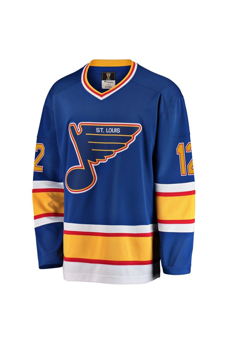 Men's Fanatics Branded Adam Oates Blue St. Louis Blues Premier Breakaway Retired Player Jersey, Alternate, color, Blue