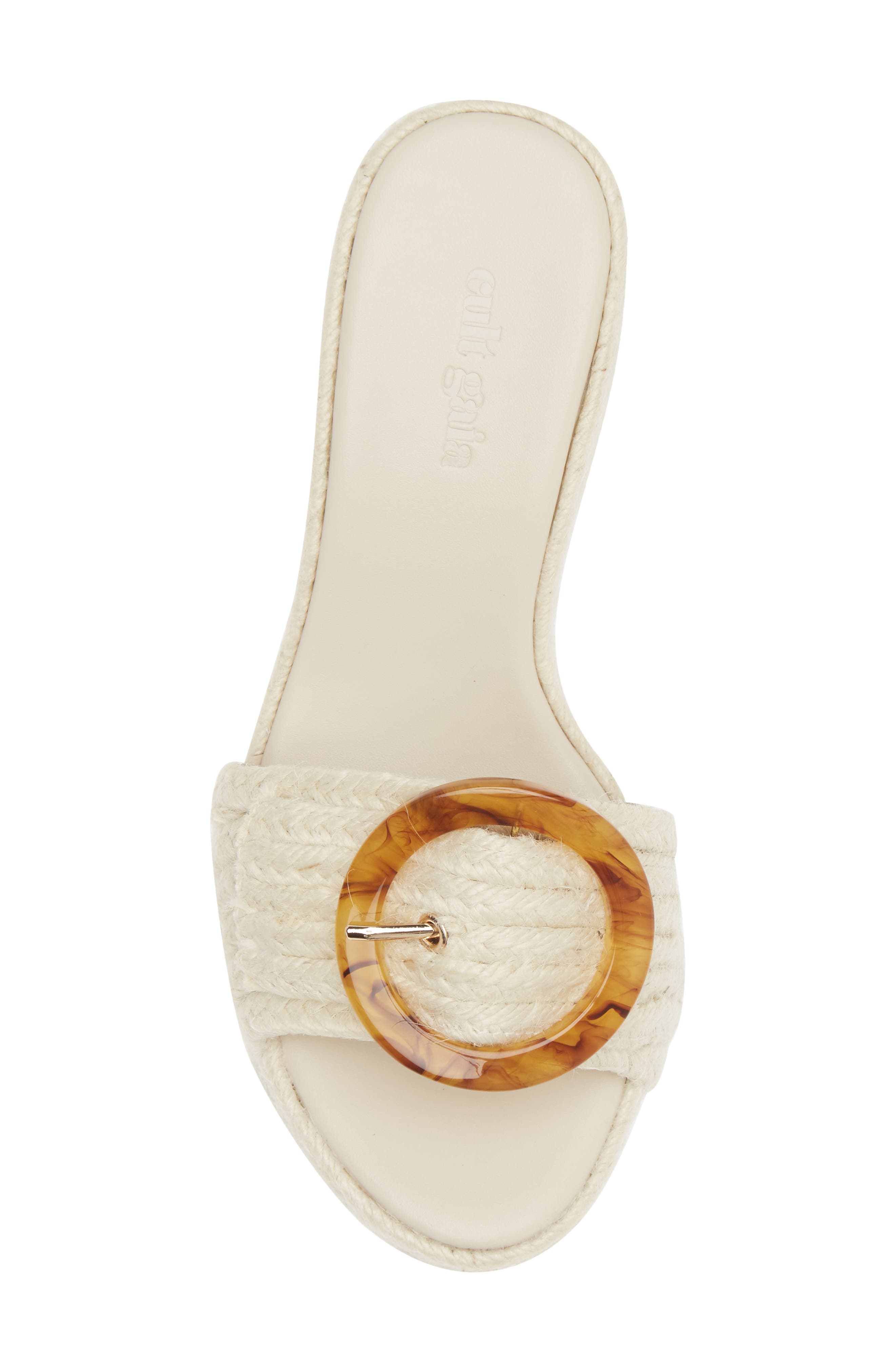 Cult Gaia Cleia Braided Jute Platform Sandal, Alternate, color, 