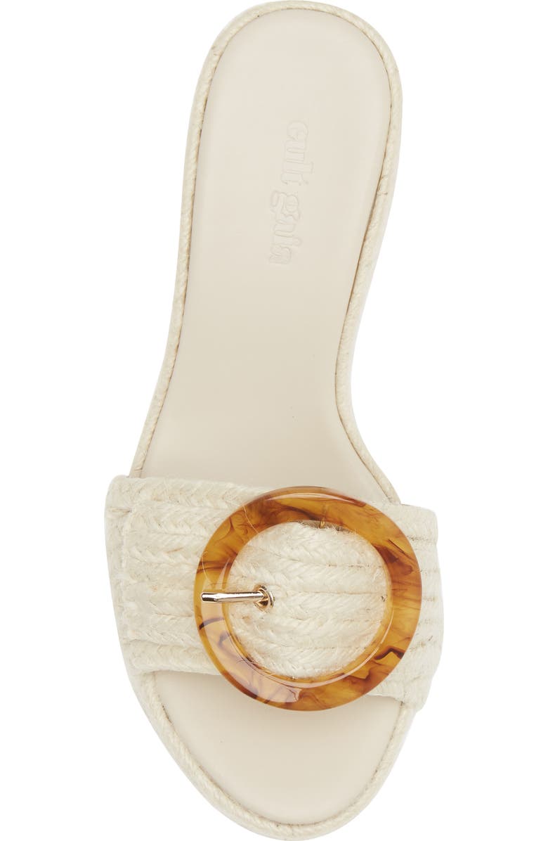 Cult Gaia Cleia Braided Jute Platform Sandal, Alternate, color,