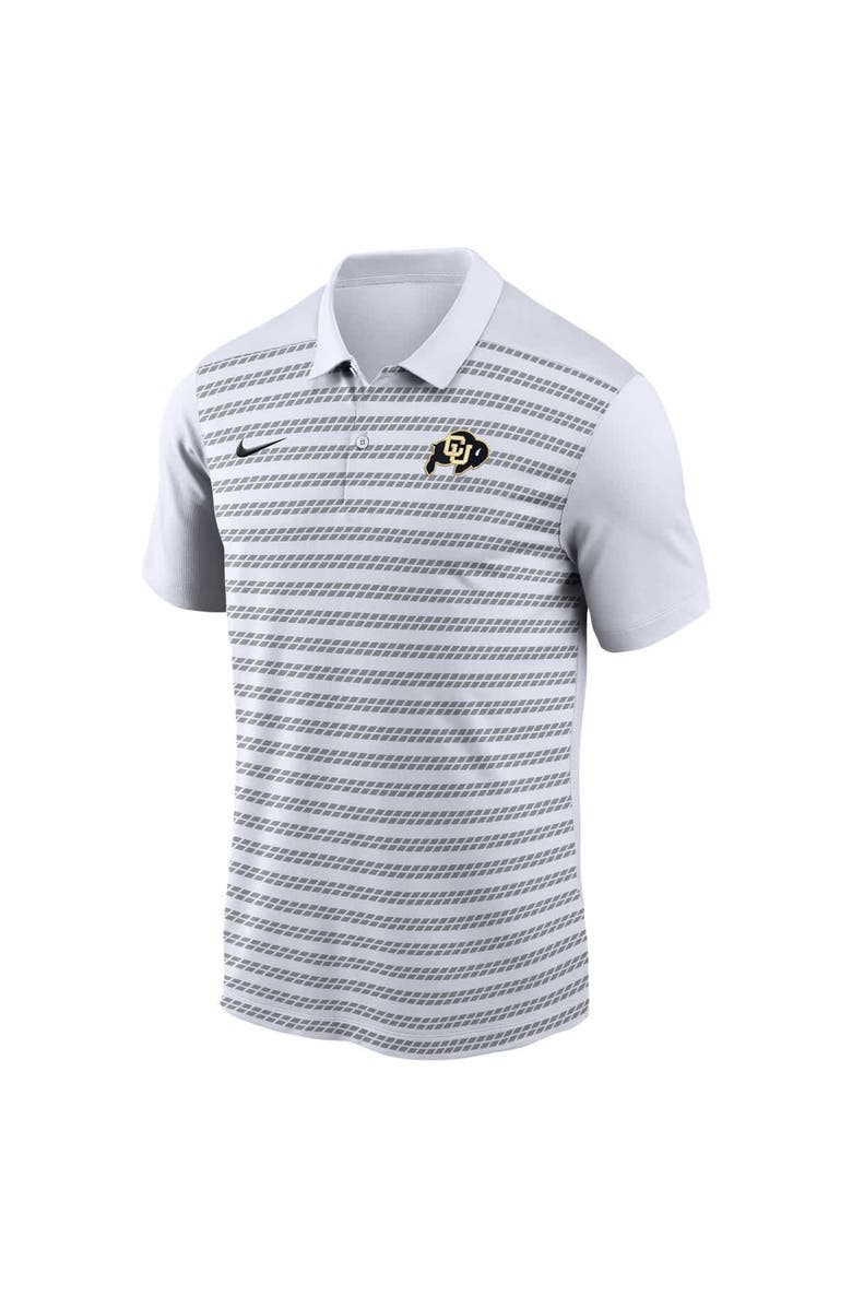 Nike Men's Nike Black Colorado Buffaloes 2024 Early Season Coaches Sideline Polo, Main, color, White