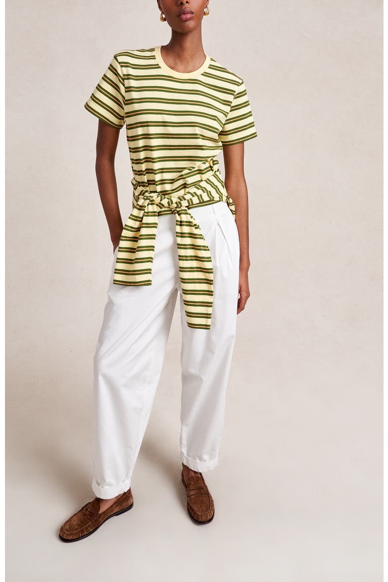 Striped Mol Tee, Alternate, color, Butter/Cactus
