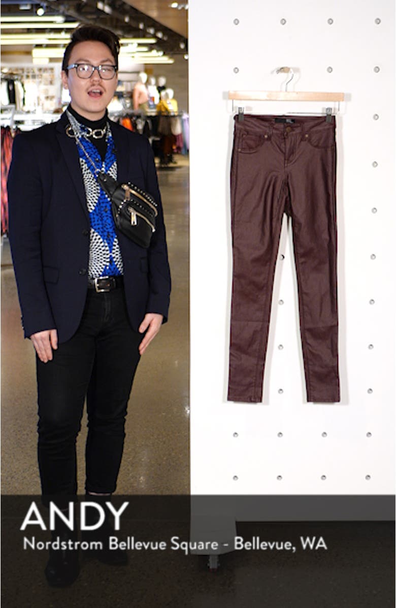 High Waist Coated Skinny Jeans, sales video thumbnail