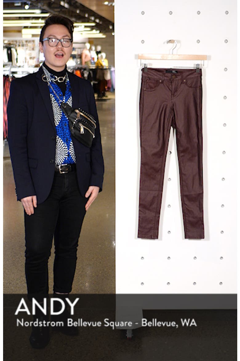 High Waist Coated Skinny Jeans video