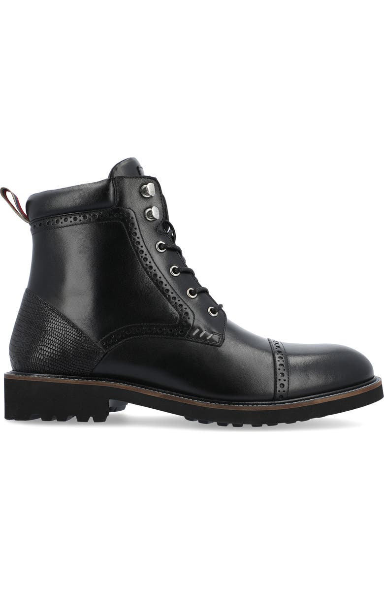 Thomas & Vine Tyrus Leather Cap Toe Combat Boot, Alternate, color,