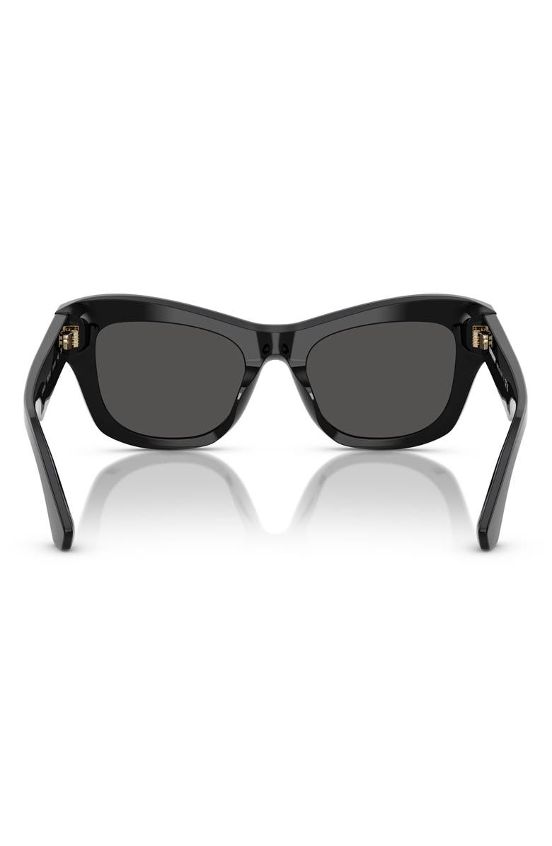 Burberry 51mm Cat Eye Sunglasses, Alternate, color, Black