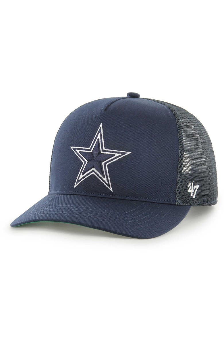 Men's '47 Navy Dallas Cowboys Mesh Hitch Adjustable Hat, Main, color, Navy