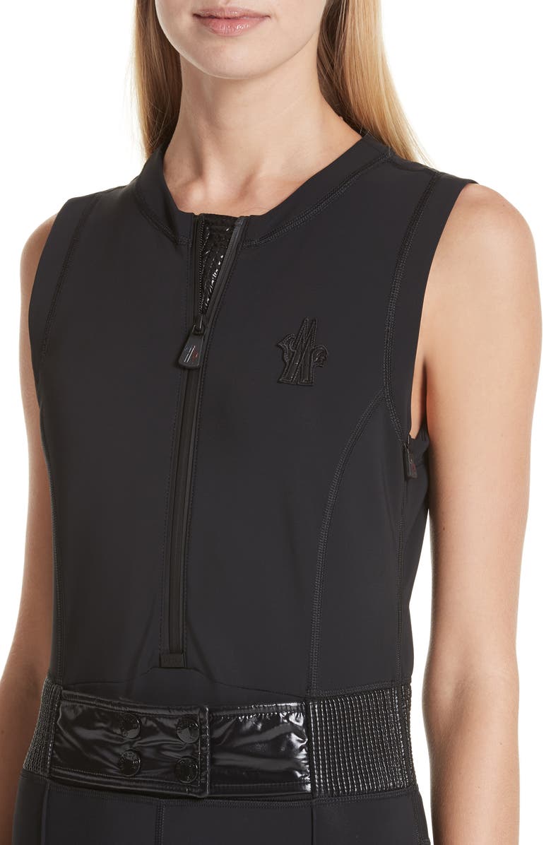 Moncler Tuta Belted Jumpsuit, Alternate, color,