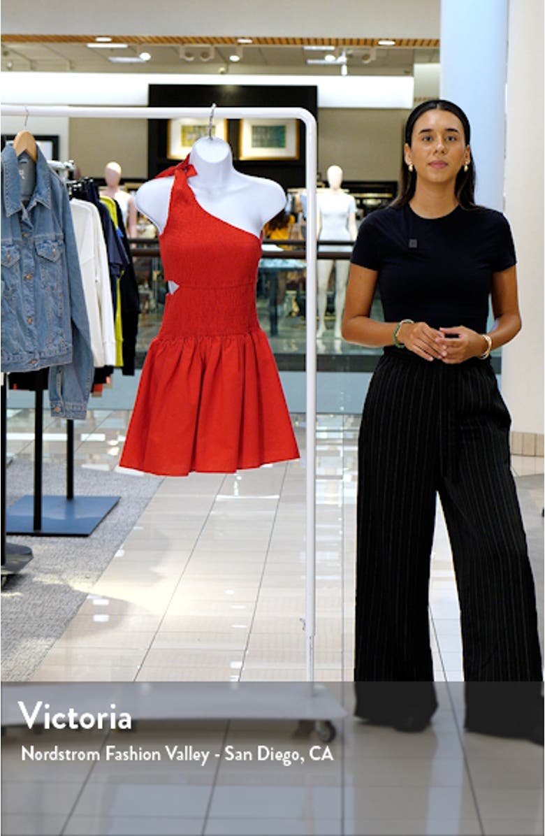 Allison One-Shoulder Cotton Minidress, sales video thumbnail