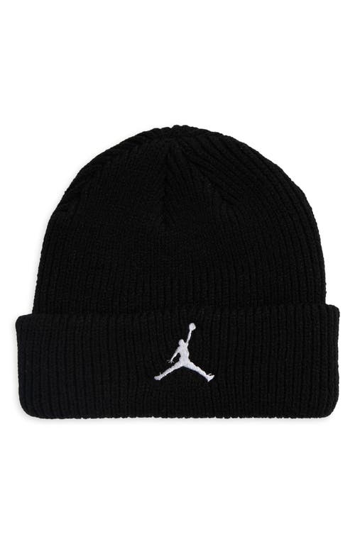 Shop Jordan Terra Rib Beanie In Black/white