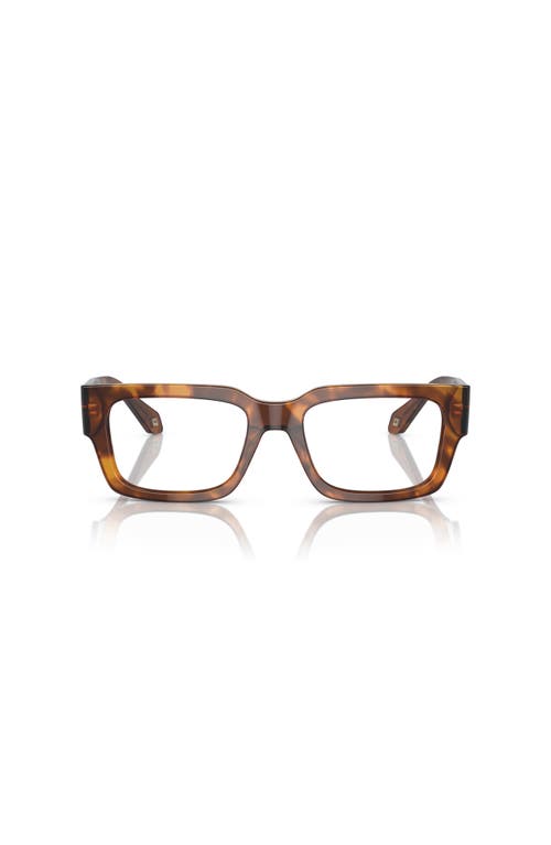 Giorgio Armani 53mm Rectangle Optical Glasses In Brown