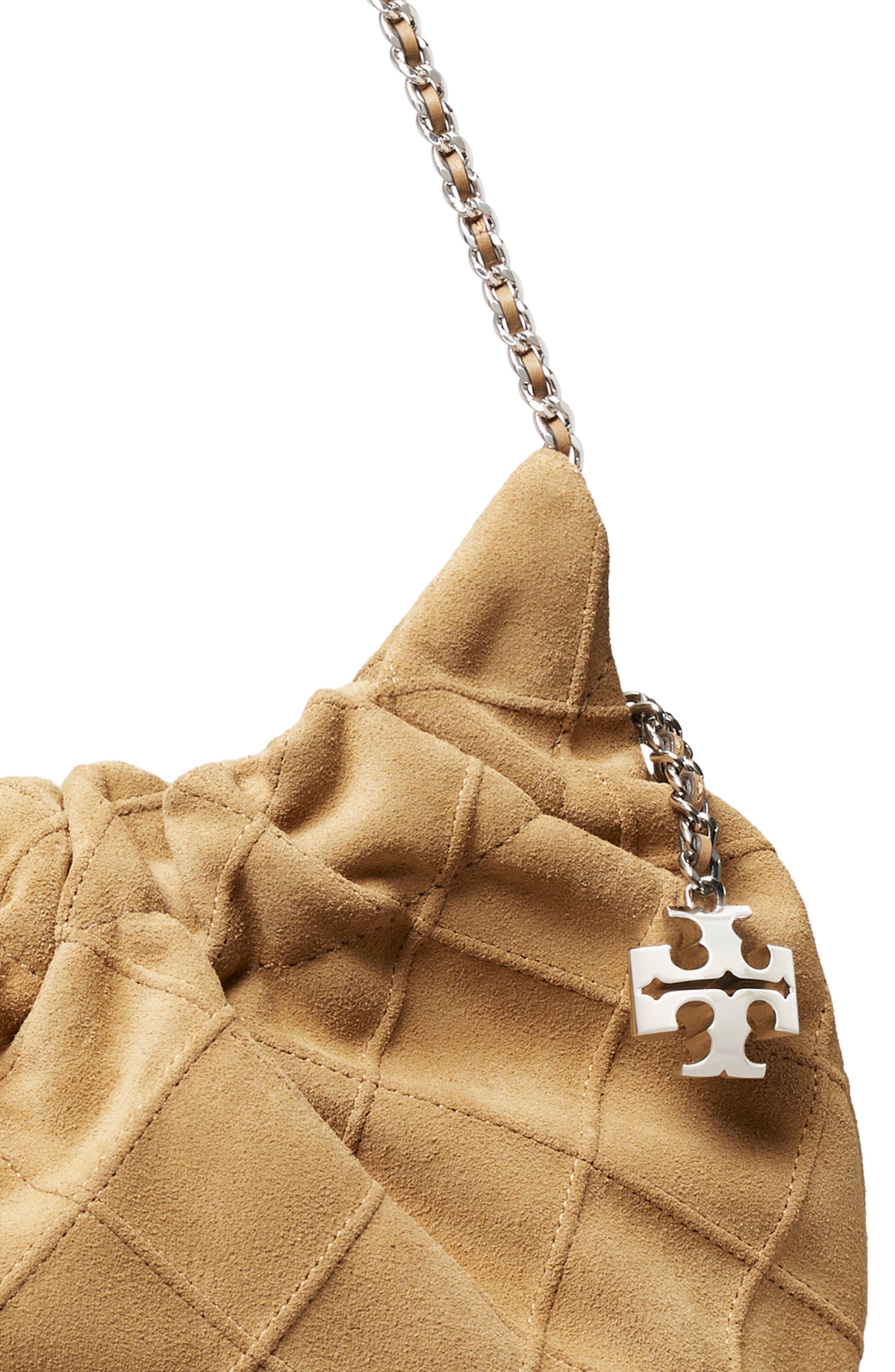 Fleming Suede Mini Hobo, Alternate, color, STONE