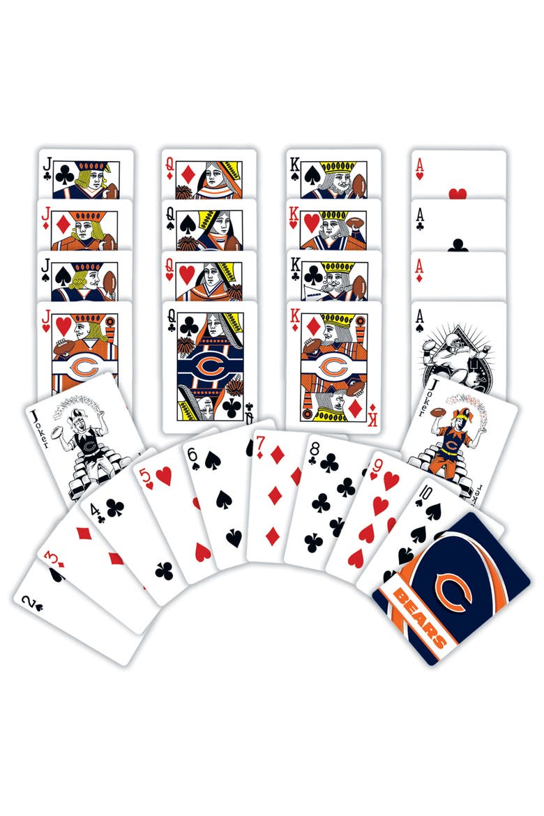 Chicago Bears Playing Cards, Alternate, color, Multicolor