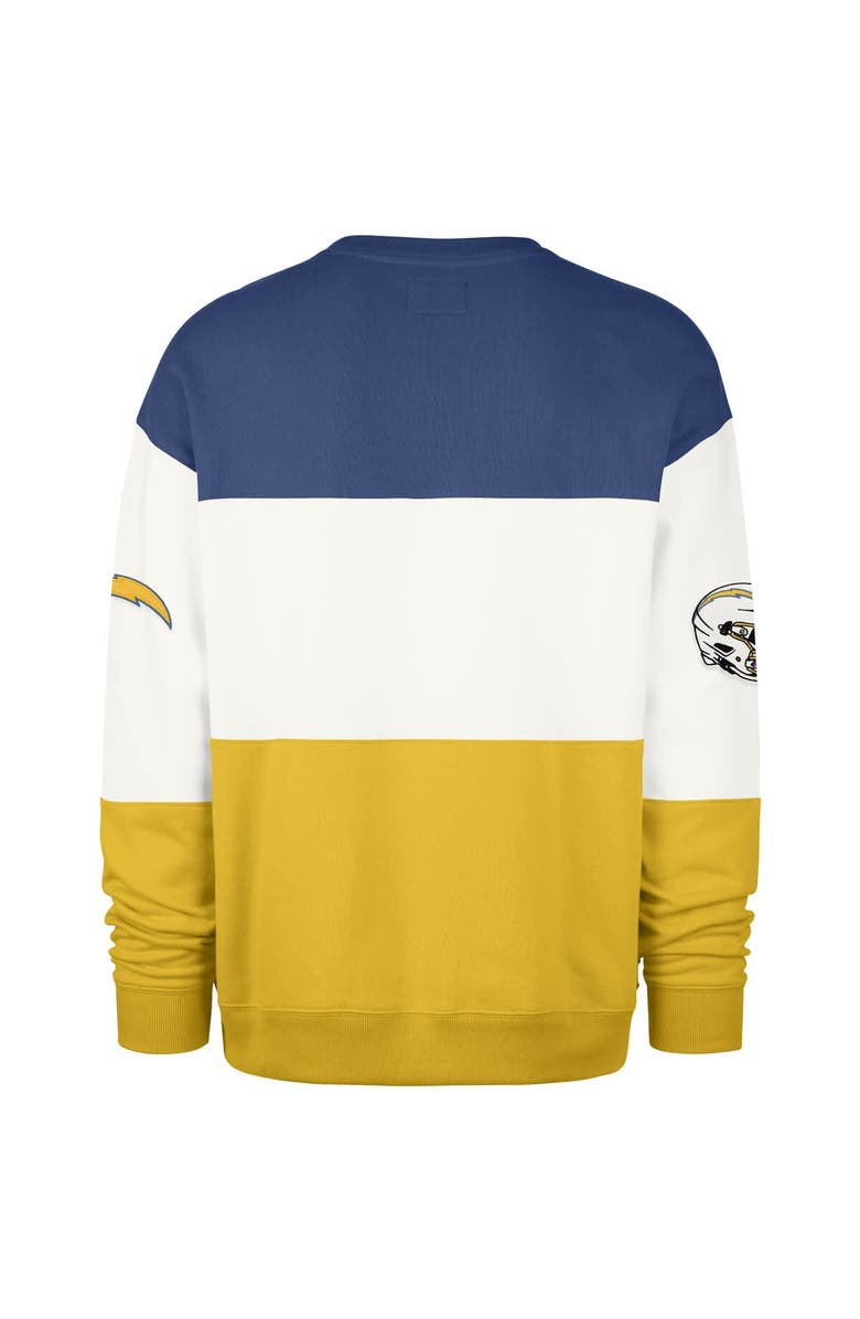 '47 Men's '47 Powder Blue/Gold Los Angeles Chargers Breeze Maximalist Sweatshirt, Alternate, color, Powder Blue
