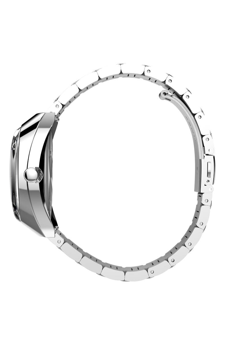 Timex<sup>®</sup> Q 1972 Time Machine Reissue Bracelet Watch, 39mm, Alternate, color, Silver