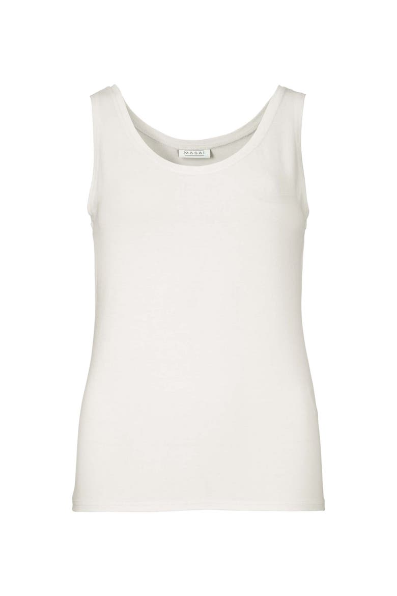 Maels Scoop Neck Vest, Alternate, color, White