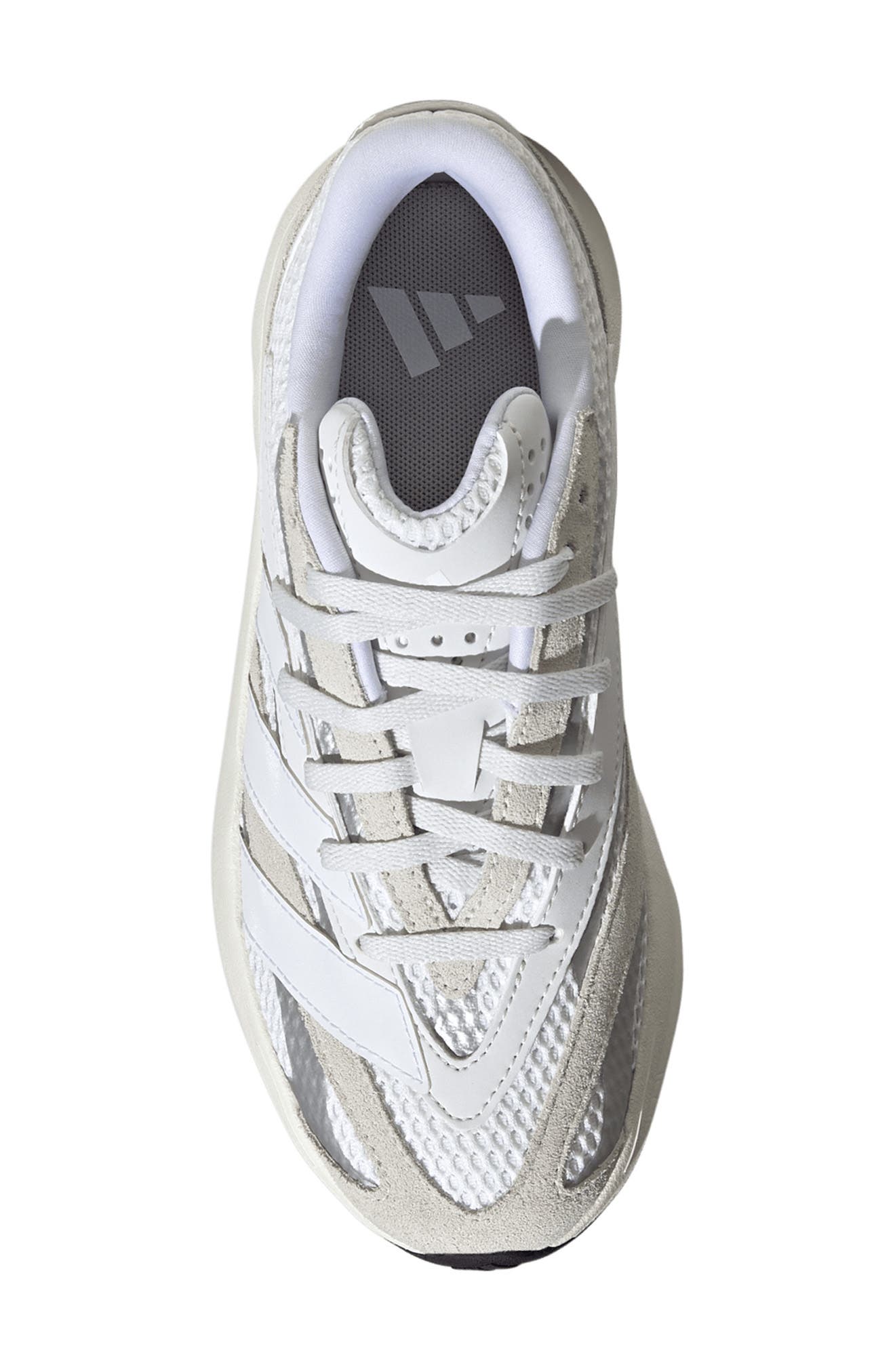 adidas Kids
 Lightblaze Sneaker, Alternate, color, Crystal White/ White/ Silver