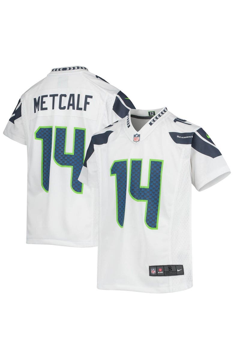 Nike Youth Nike DK Metcalf White Seattle Seahawks Game Jersey, Main, color, 