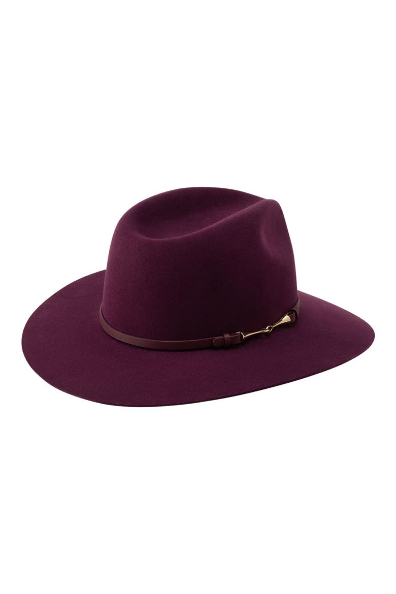 Claude Wool Fedora, Alternate, color, GRAPE