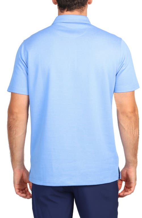 Tailorbyrd Solid Modal Blend Polo In Oxford Blue