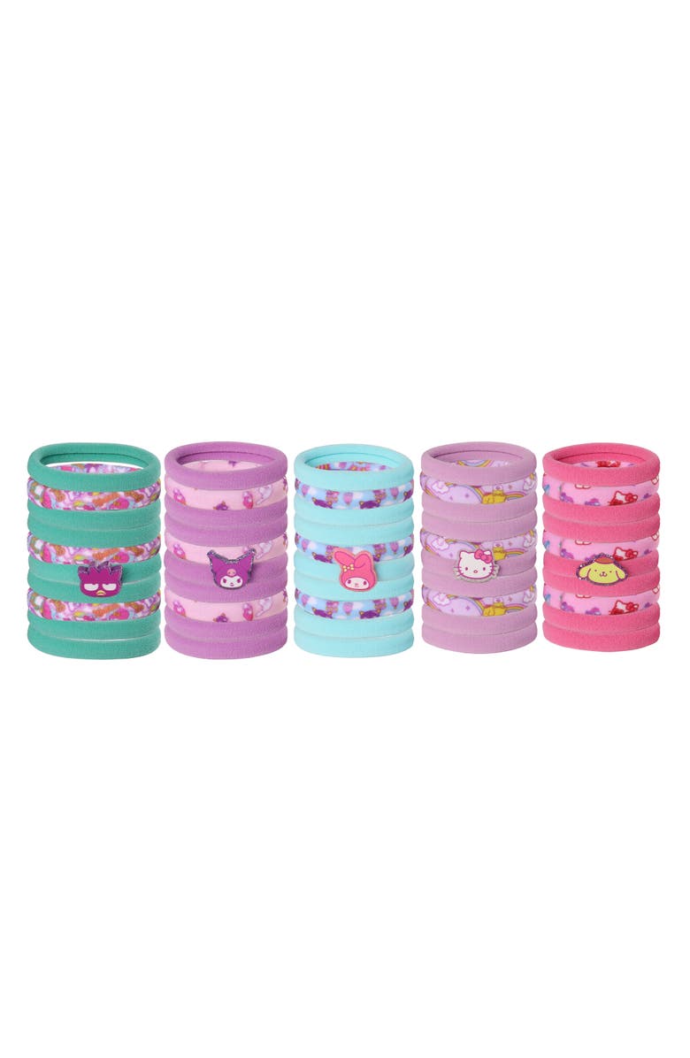 Hello Kitty Hair Ties in Bulk 50 Pieces Sanrio Hair Accessories, Main, color, Multicolored
