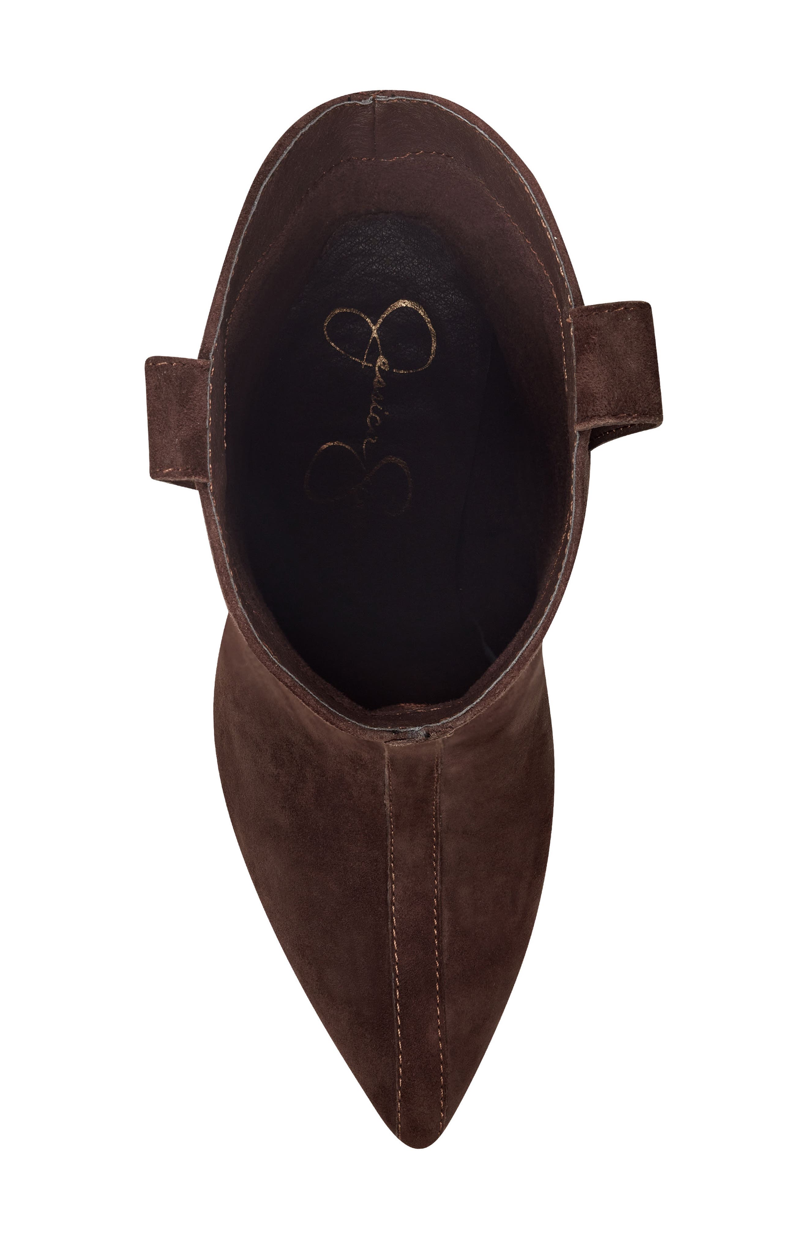 Vianne Embellished Pointed Toe Boot, Alternate, color, SLUMBER BROWN